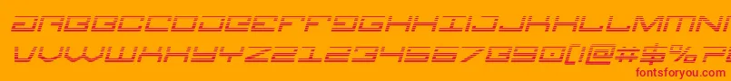 Legiongradital Font – Red Fonts on Orange Background