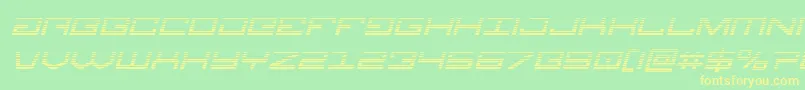 Legiongradital Font – Yellow Fonts on Green Background