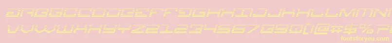 Legiongradital Font – Yellow Fonts on Pink Background