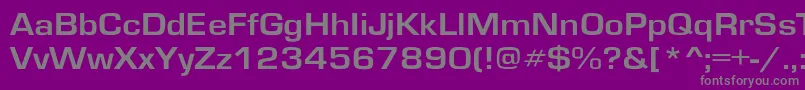 GardenwayextBo Font – Gray Fonts on Purple Background