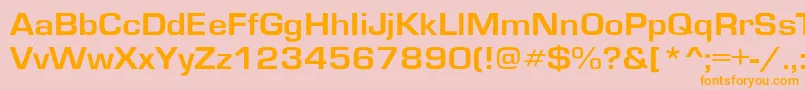 GardenwayextBo Font – Orange Fonts on Pink Background
