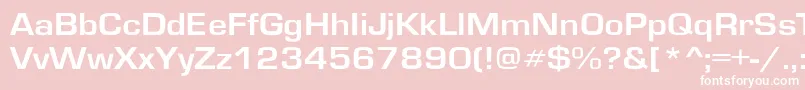 GardenwayextBo Font – White Fonts on Pink Background