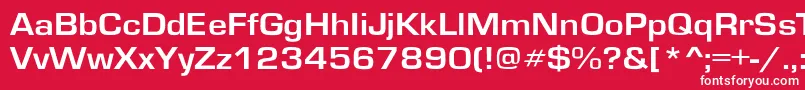 GardenwayextBo Font – White Fonts on Red Background