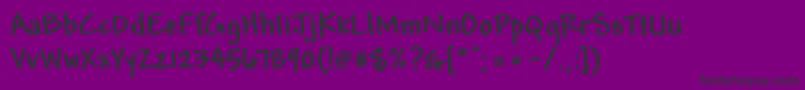 AndyРџРѕР»СѓР¶РёСЂРЅС‹Р№ Font – Black Fonts on Purple Background