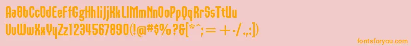 OrbonBlackItcTt Font – Orange Fonts on Pink Background