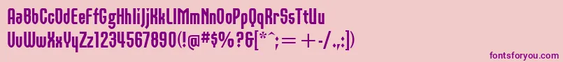OrbonBlackItcTt Font – Purple Fonts on Pink Background