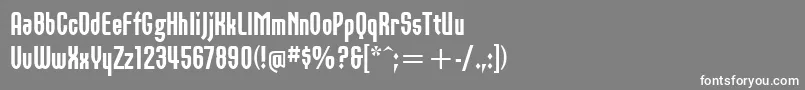 OrbonBlackItcTt Font – White Fonts on Gray Background