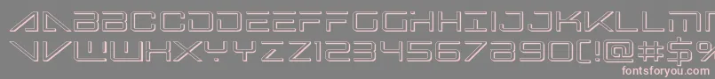 Saiba mais sobre a fonte Bansheepilot3D Fonte Bansheepilot3D – fontes rosa em um fundo cinza