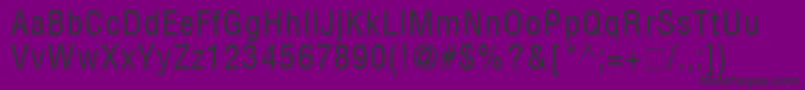 ContextLightExCondensedSsiNormal Font – Black Fonts on Purple Background