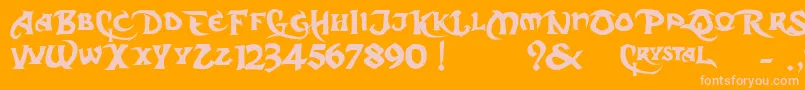 More about DarkCrystalScript Font DarkCrystalScript Font – Pink Fonts on Orange Background