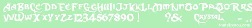 More about DarkCrystalScript Font DarkCrystalScript Font – White Fonts on Green Background