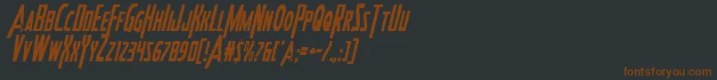 Heroesassemblecondital2フォントについての詳細 フォントHeroesassemblecondital2 – 黒い背景に茶色のフォント