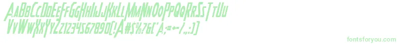 Heroesassemblecondital2-Schriftart – Grüne Schriften