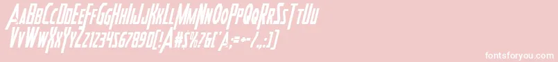 Heroesassemblecondital2 Font – White Fonts on Pink Background