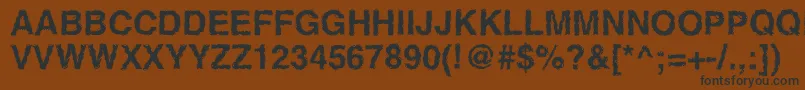 Weitere Informationen zur BenHardLifeBold-Schriftart BenHardLifeBold-Schriftart – Schwarze Schriften auf braunem Hintergrund