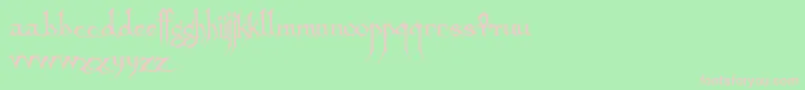 Шрифт Sanctuary – розовые шрифты на зелёном фоне