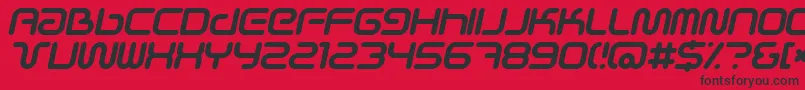 Scifiei Font – Black Fonts on Red Background