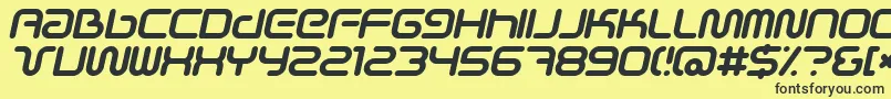 Scifiei Font – Black Fonts on Yellow Background