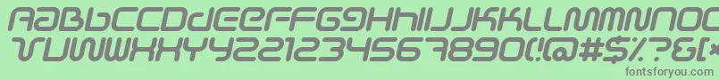 Czcionka Scifiei – szare czcionki na zielonym tle