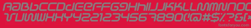 Scifiei Font – Gray Fonts on Red Background