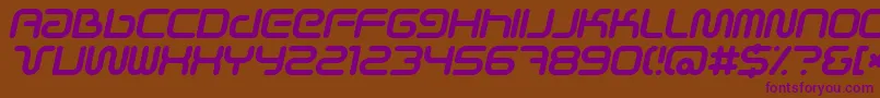 Scifiei Font – Purple Fonts on Brown Background