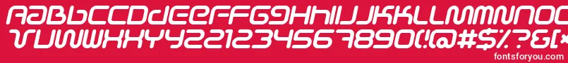 Scifiei Font – White Fonts on Red Background