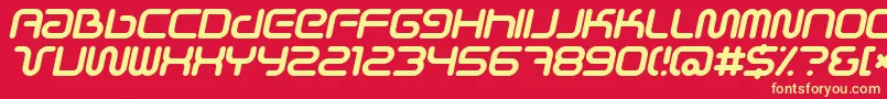 Scifiei Font – Yellow Fonts on Red Background