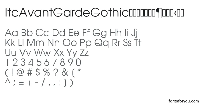 ItcAvantGardeGothicРљРЅРёР¶РЅС‹Р№ font – alphabet, numbers, special characters