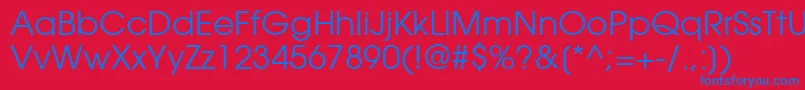 Weitere Informationen zur ItcAvantGardeGothicКнижный-Schriftart ItcAvantGardeGothicКнижный-Schriftart – Blaue Schriften auf rotem Hintergrund