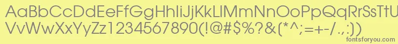 More about ItcAvantGardeGothicКнижный Font ItcAvantGardeGothicКнижный Font – Gray Fonts on Yellow Background