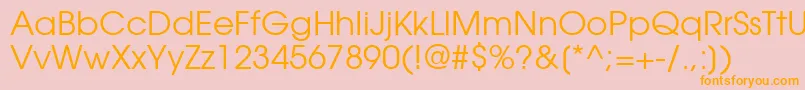 ItcAvantGardeGothicРљРЅРёР¶РЅС‹Р№-Schriftart – Orangefarbene Schriften auf rosa Hintergrund