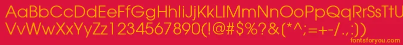 ItcAvantGardeGothicРљРЅРёР¶РЅС‹Р№ Font – Orange Fonts on Red Background