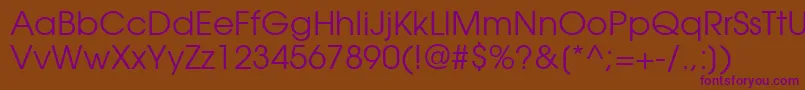 ItcAvantGardeGothicРљРЅРёР¶РЅС‹Р№ Font – Purple Fonts on Brown Background