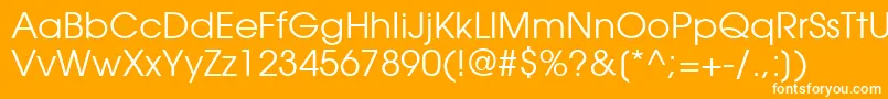 ItcAvantGardeGothicРљРЅРёР¶РЅС‹Р№ Font – White Fonts on Orange Background