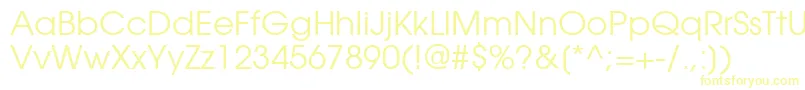 ItcAvantGardeGothicРљРЅРёР¶РЅС‹Р№-Schriftart – Gelbe Schriften