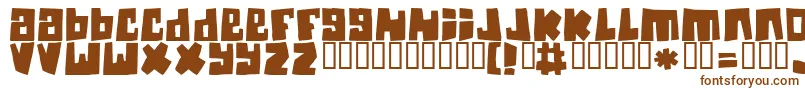 Guineapigs-fontti – ruskeat fontit valkoisella taustalla
