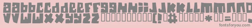 Guineapigs Font – Gray Fonts on Pink Background