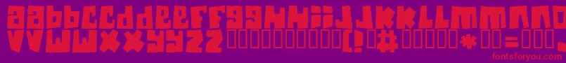 Guineapigs Font – Red Fonts on Purple Background