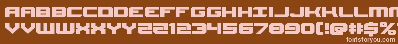 Gearheadexpand Font – Pink Fonts on Brown Background