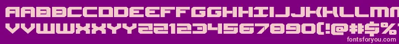 Gearheadexpand Font – Pink Fonts on Purple Background