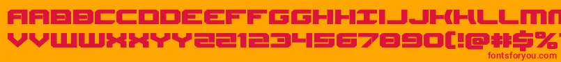 Gearheadexpand Font – Red Fonts on Orange Background