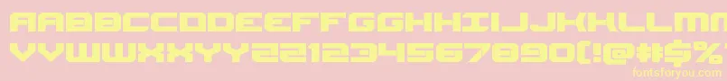 Gearheadexpand Font – Yellow Fonts on Pink Background