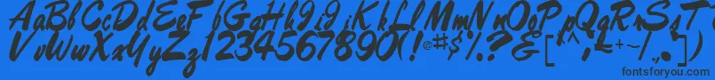 fuente BestRegularTtstd – Fuentes Negras Sobre Fondo Azul
