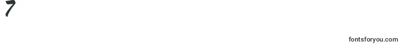 フォントBestRegularTtstd – フォント数字7