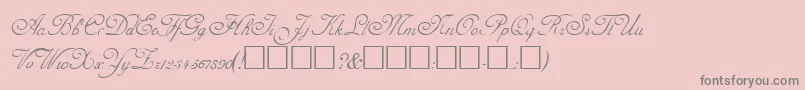 AdinekirnbergRegular-Schriftart – Graue Schriften auf rosa Hintergrund