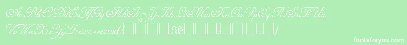 AdinekirnbergRegular Font – White Fonts on Green Background