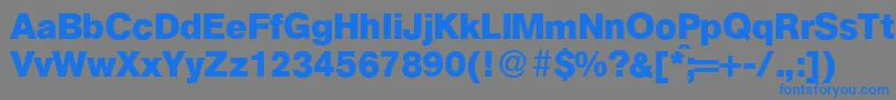 AtkinsBold Font – Blue Fonts on Gray Background