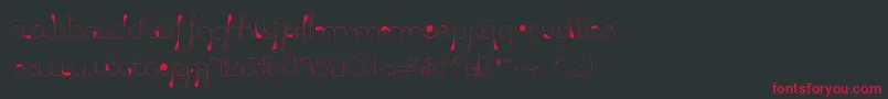 LickingDrops Font – Red Fonts on Black Background