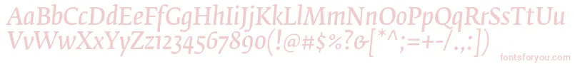 FedraserifbproNormalitalic Font – Pink Fonts