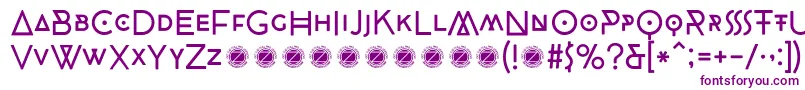 CocobikerRegularTrial Font – Purple Fonts on White Background